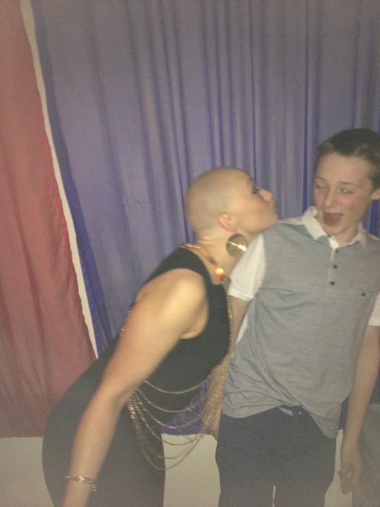 My fabulous Godson Denny jumping at me trying to give him a big sloppy kiss!